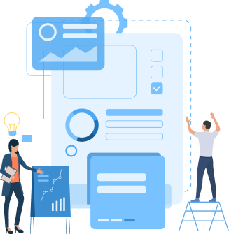 A grey data base with a grey globe next to it, with a grey laptop in the forefront of the image.